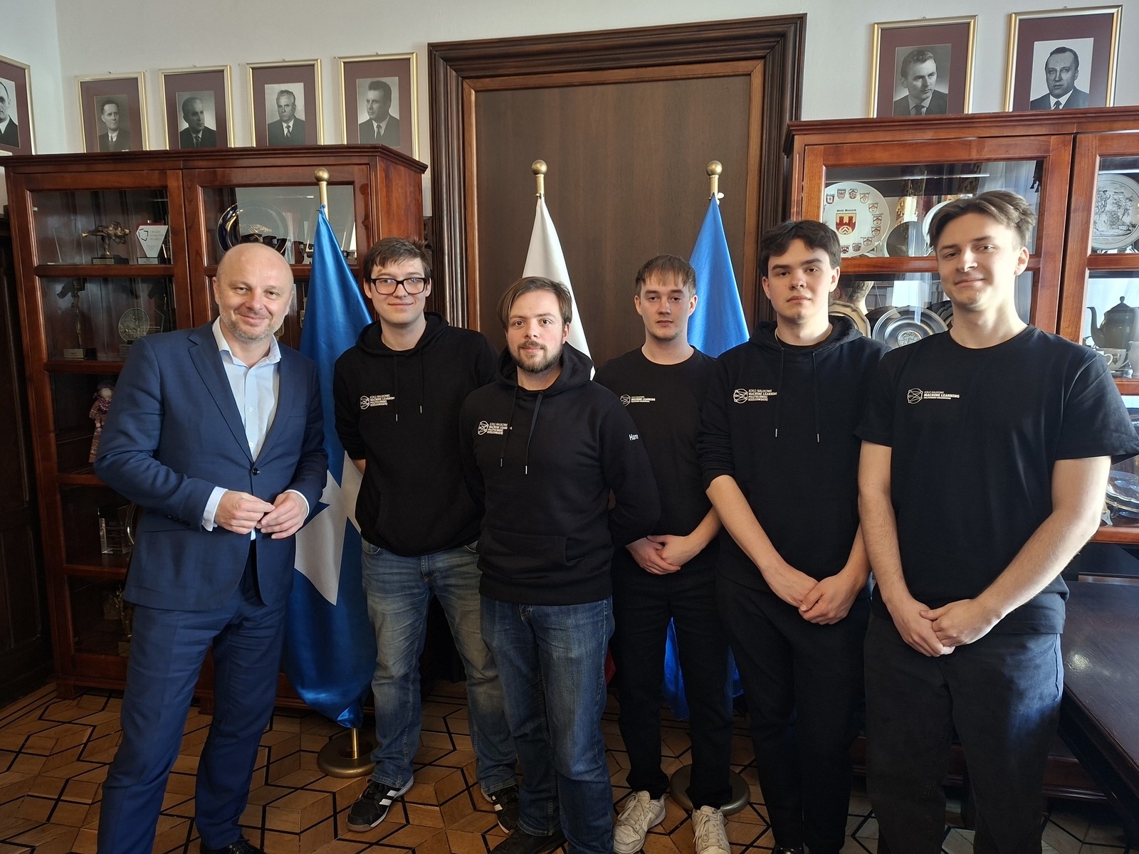 Studenci Koła Naukowego Machine Learning z wizytą u Prezydenta Miasta Rzeszowa