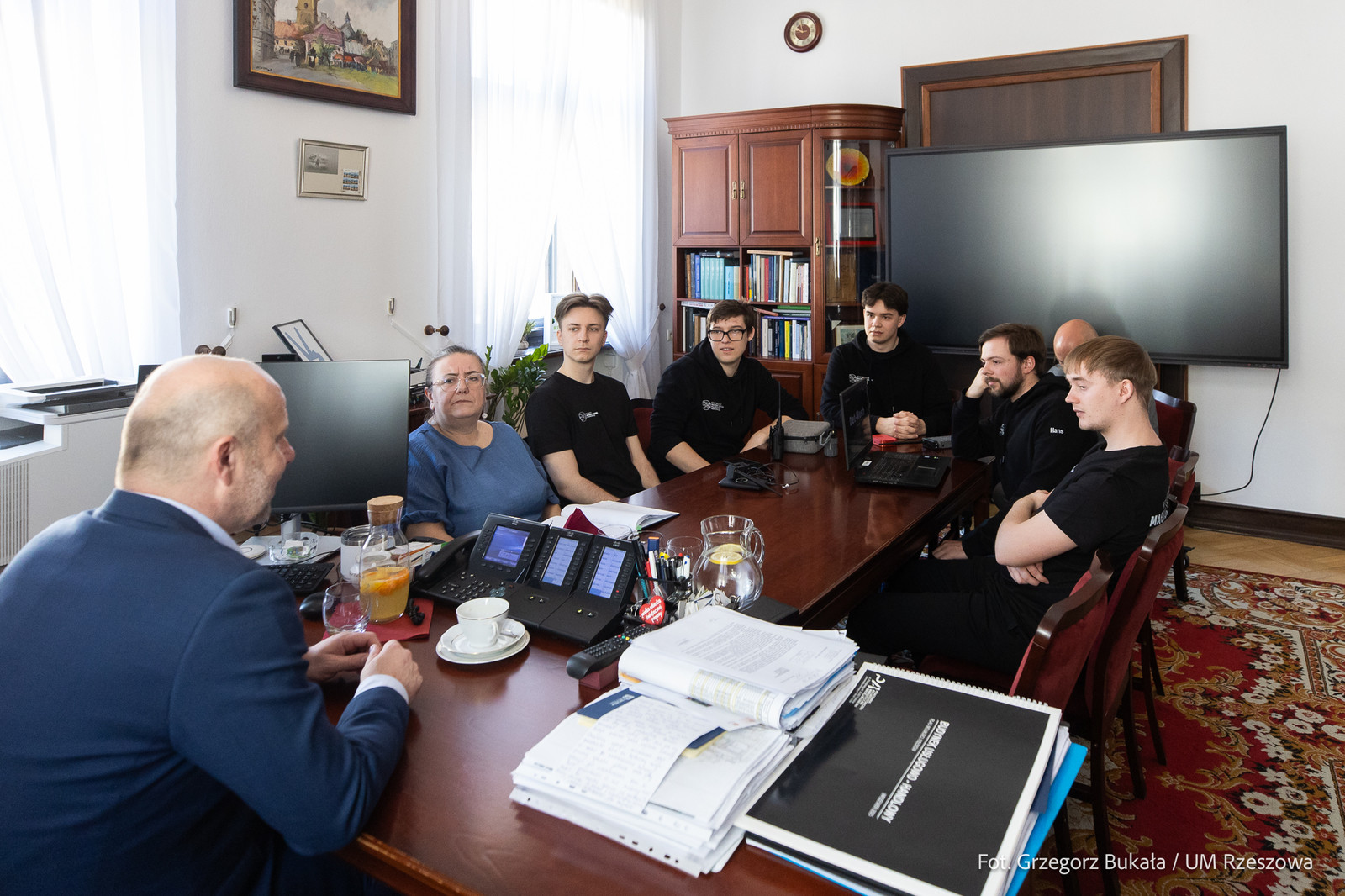 Studenci Koła Naukowego Machine Learning z wizytą u Prezydenta Miasta Rzeszowa