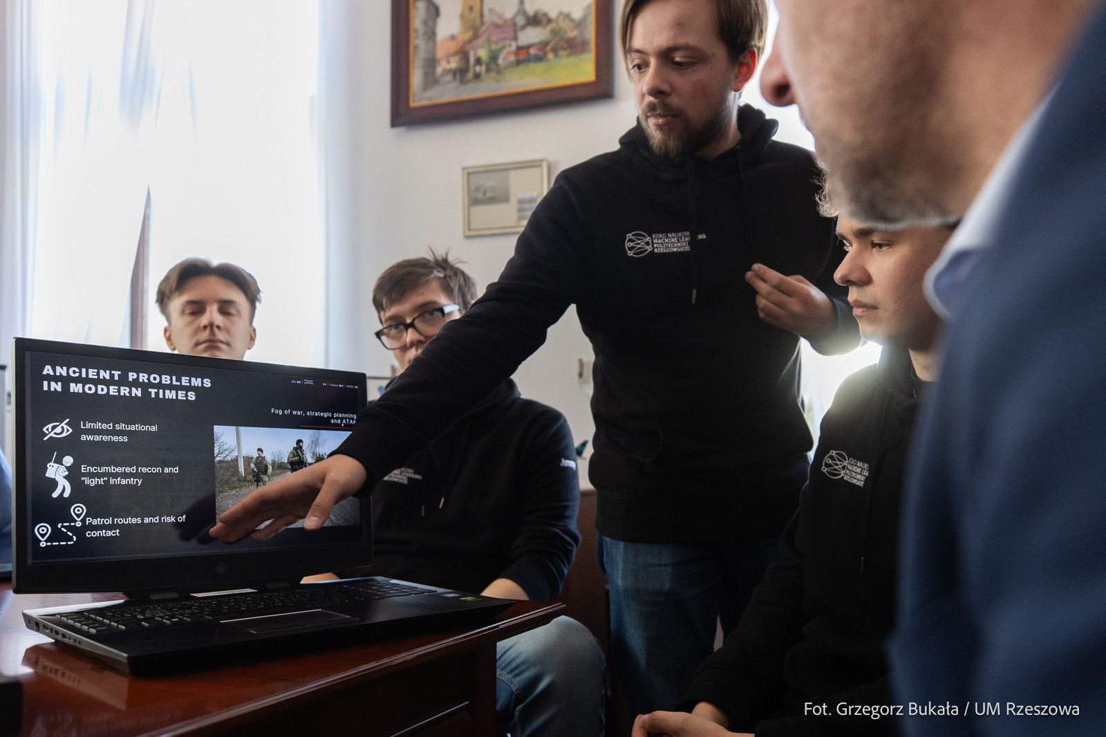 Studenci Koła Naukowego Machine Learning z wizytą u Prezydenta Miasta Rzeszowa