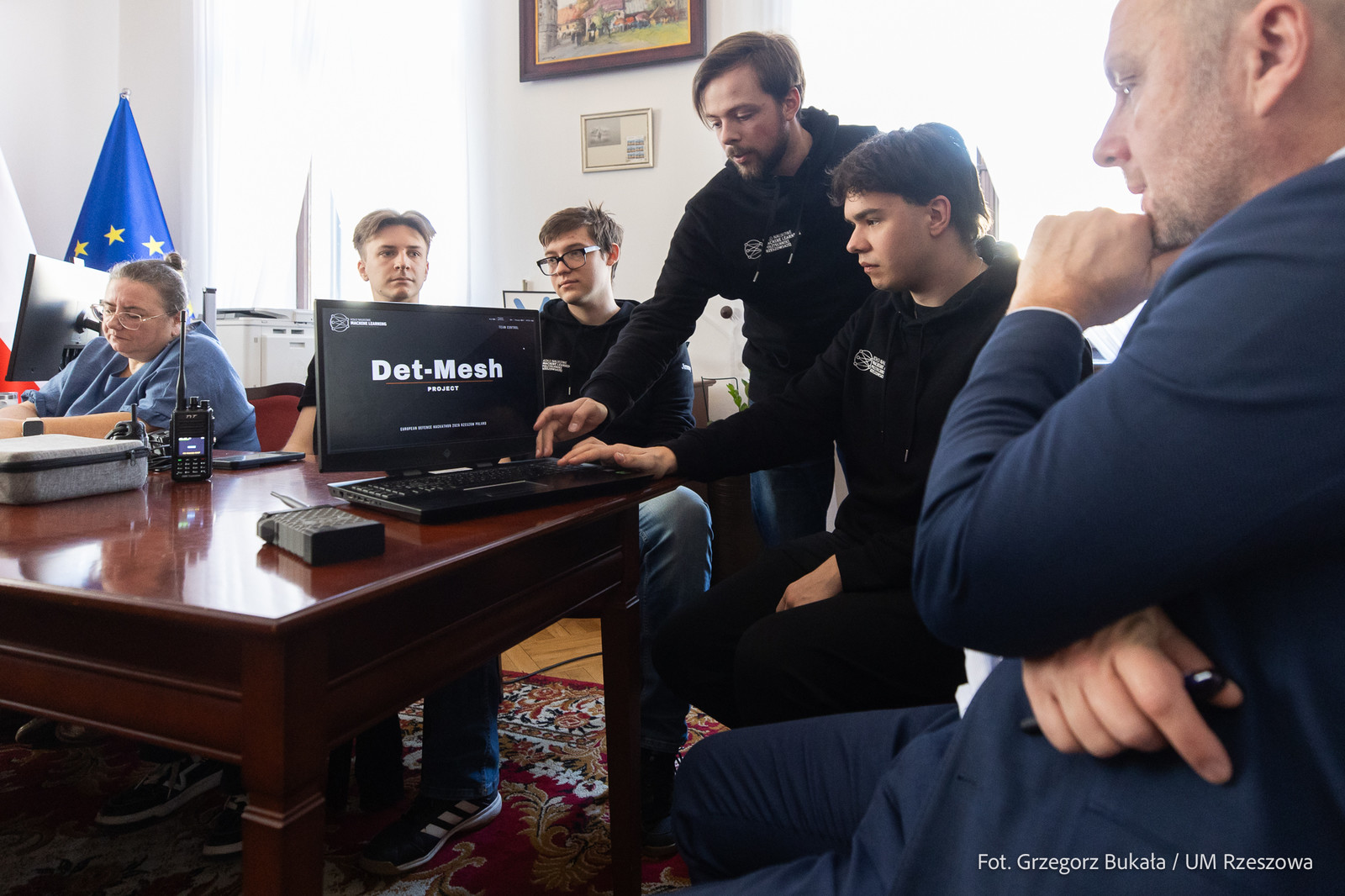 Studenci Koła Naukowego Machine Learning z wizytą u Prezydenta Miasta Rzeszowa